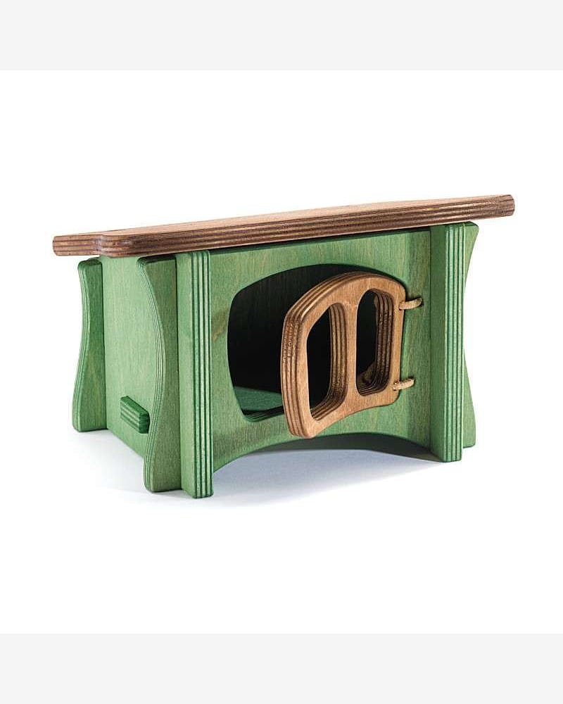 Kaninbur / Gåsebur til Bondegård leke - Håndlaget Treleke | Lengde: 20cm, Kaninbur