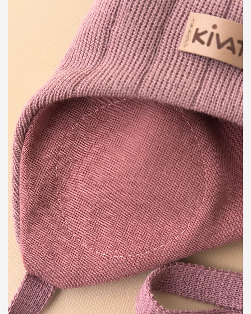 Knytelue Ull m/ Bomullsjersey fôr og Vindstopper | Ubehandlet Ull