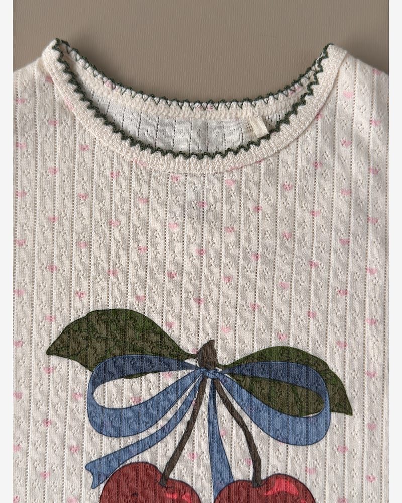 T Skjorte - Øko Bomull Pointelle | Minnie Tee GOTS