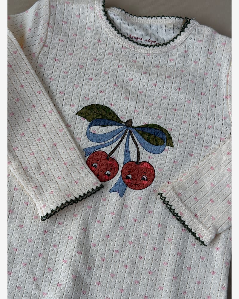 Heldress - 100% Øko Bomull, Pointelle | Minnie Onesie GOTS