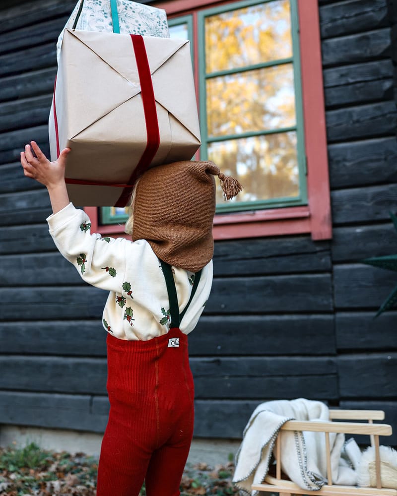 Strømpebukse Rib m/ seler | Footed Tights