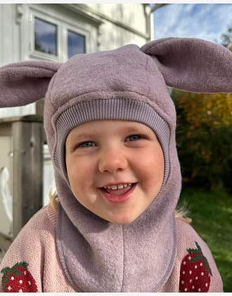 Balaclava Ull 2-lags - Kaninører, Børstet Ullfleece | Ears Wool