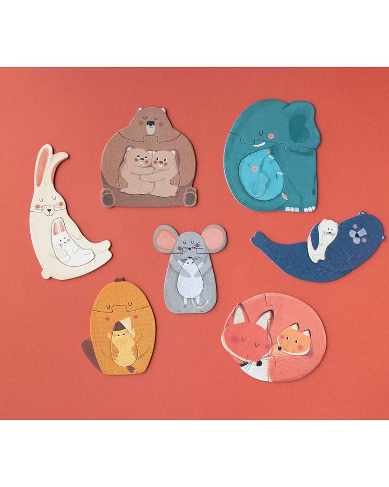 Puslespill 7i1 " Mamma"- Puslespill Barn 2år+| Mama