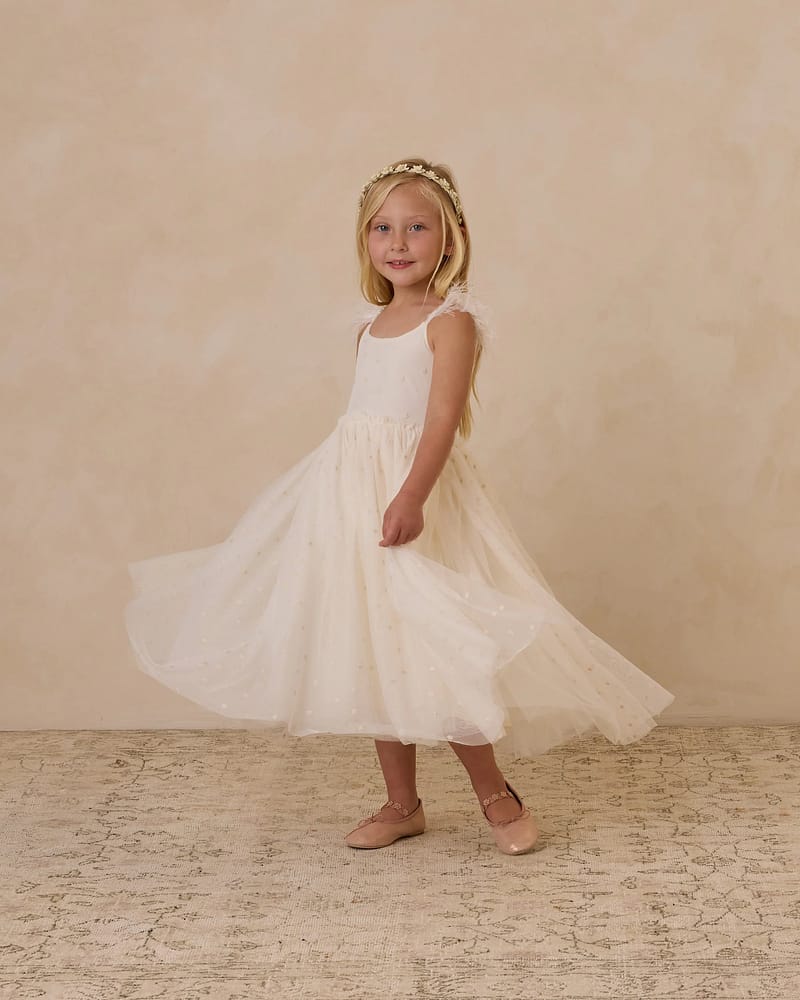 Tyllkjole m/ Broderte Blomster | Poppy Dress