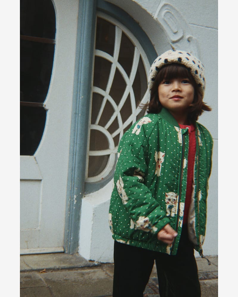 Tynn Boblejakke - Vindtett, Vannavstøtende | Juno Printed Bomber Jacket