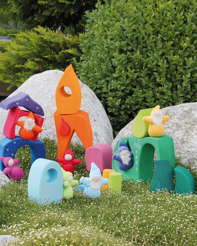 Eventyrlandsby - Byggesett i Tre 17stk | Fairy Tale Village