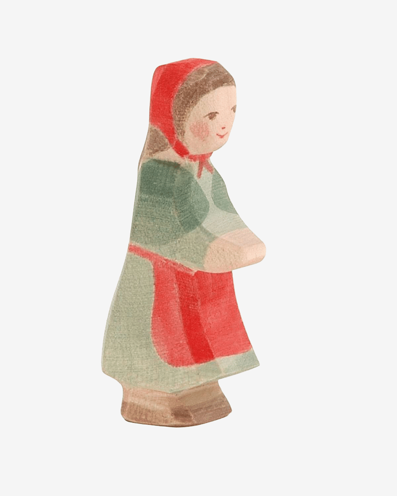 Rødhette Trefigur - Håndlaget Dukketeater Dukke | Red Riding Hood