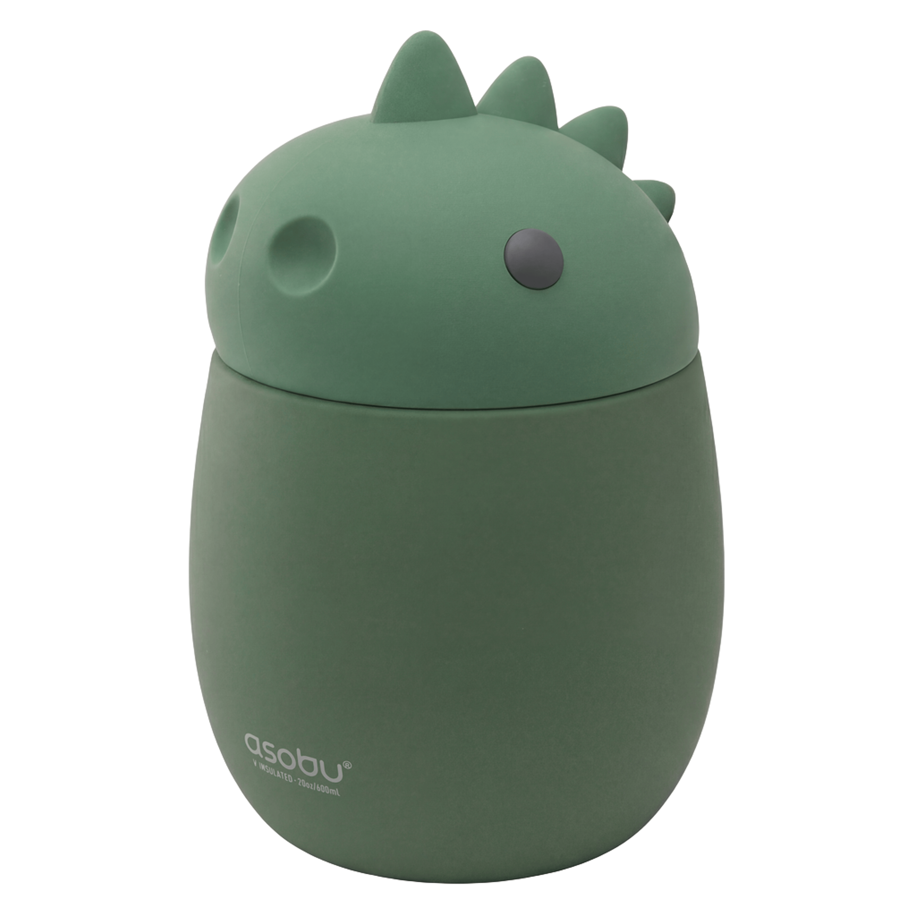 Mattermos i Rustfritt Stål – Lekkasjesikker | 590ml, Grønn Dinosaur - Dinosaur