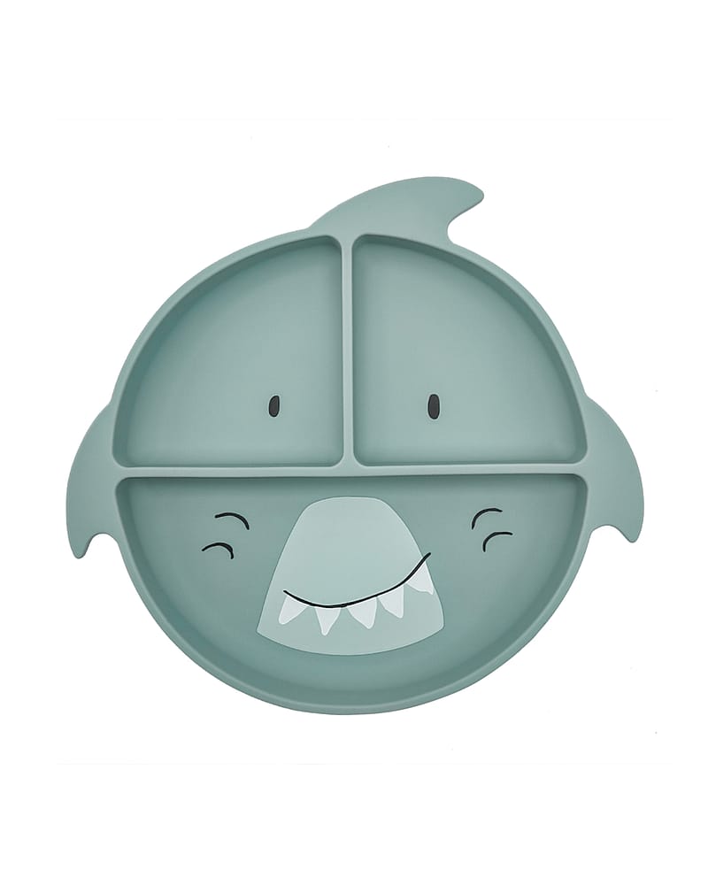 Tallerken med flere rom & Sugekopp - Silikon