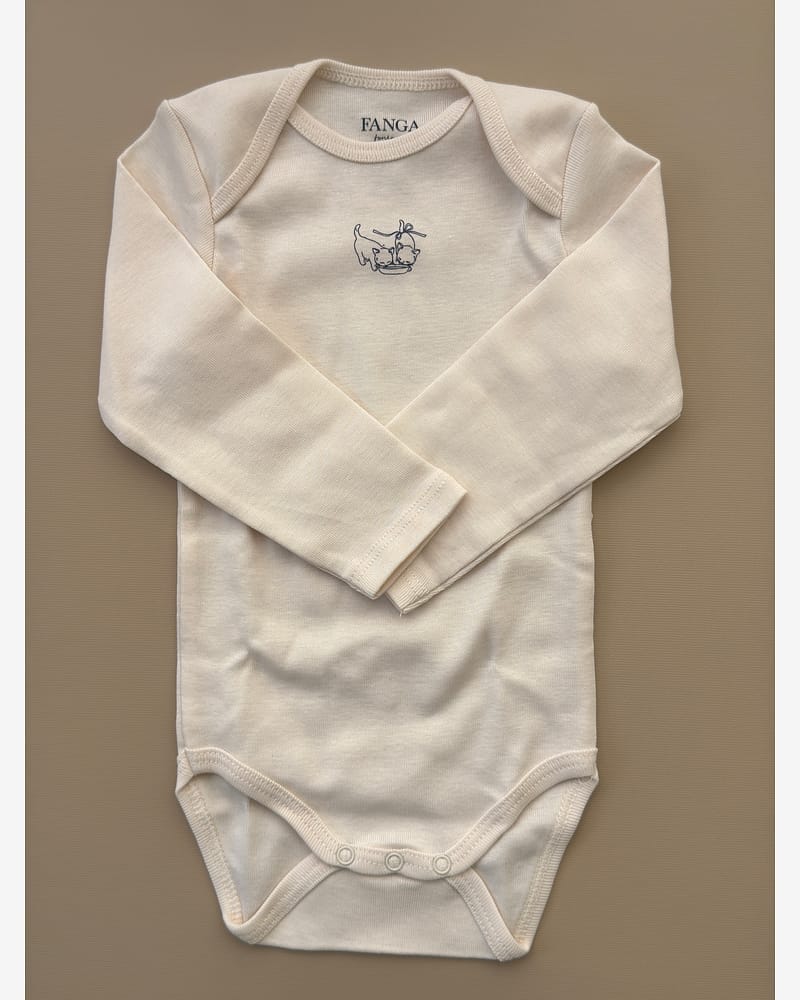 3pk. Body m/ Konvolutt Hals - 100% Øko Bomull | Fio Body - Gavepakke