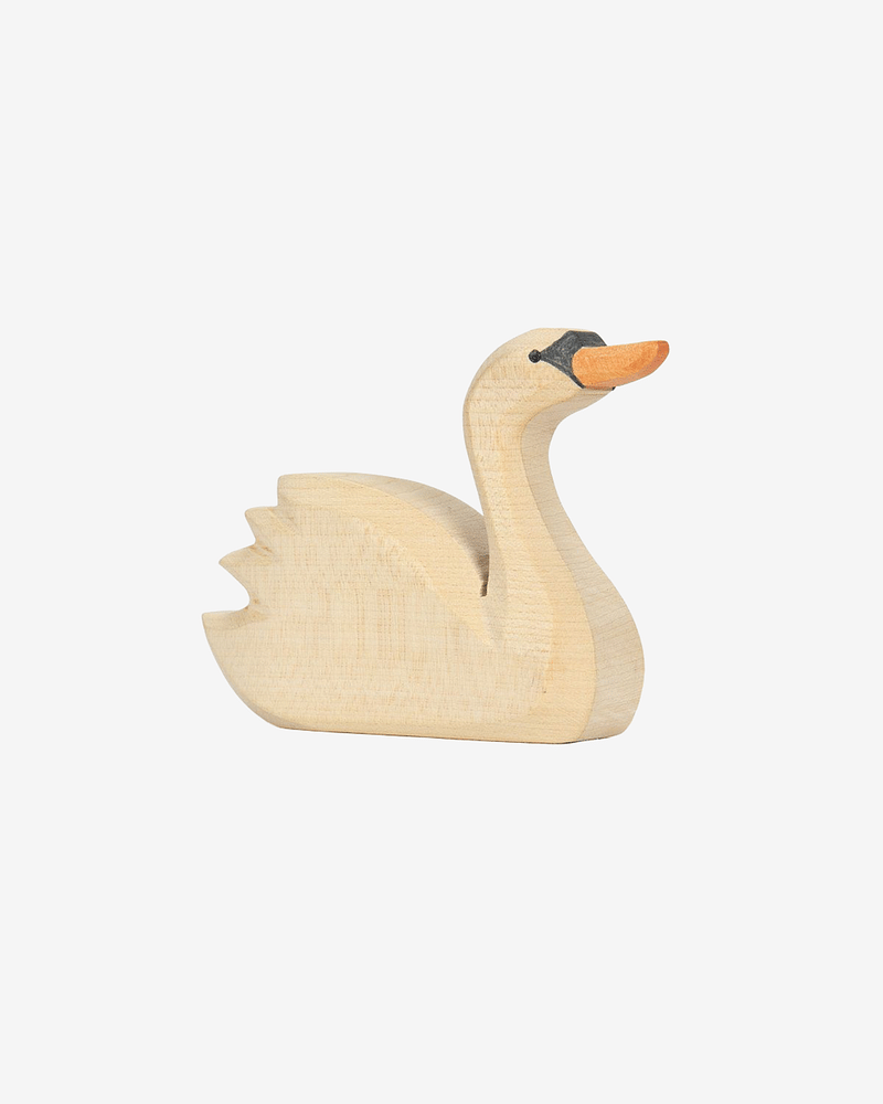Svane - Håndlaget Trefigur | Swan Head High
