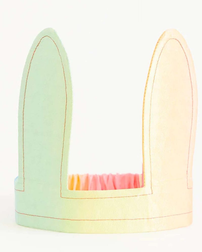 Hårbånd med Kaninører - 100% Silke | Rainbow Bunny Ears