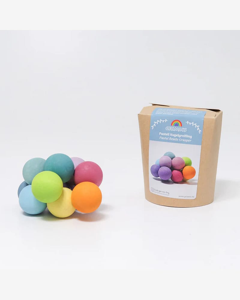 Babyleke Gripekuler - Fidget leke baby 0+| Pastel Beads Grasper