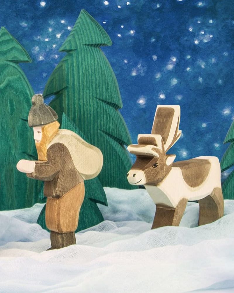 Håndlaget Trefigur | Dyrefigurer Skog