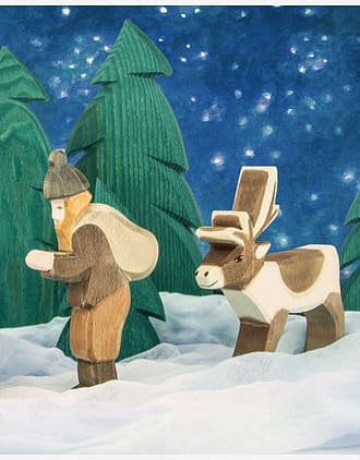 Håndlaget Trefigur | Dyrefigurer Skog