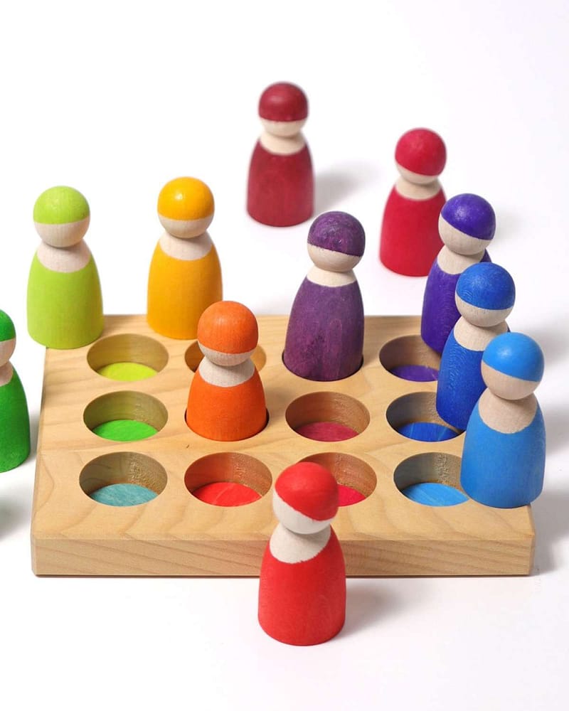 Sorteringsbrett til Grimms Kuler og Figurer | Rainbow Sortingboard
