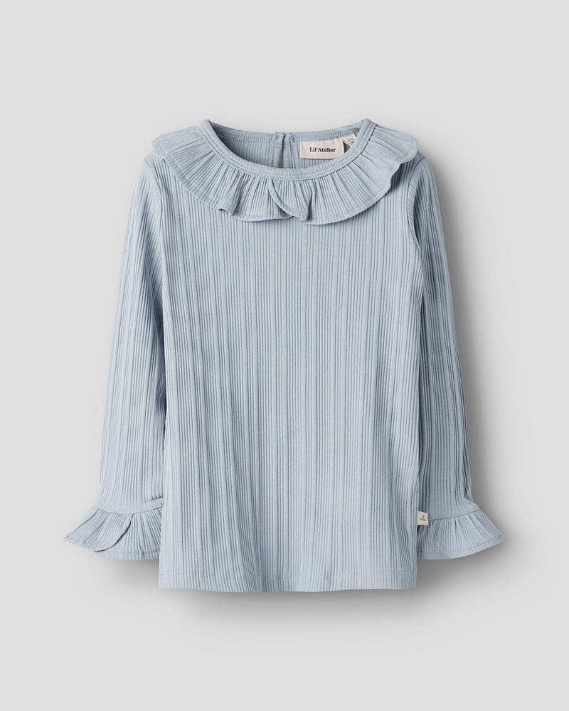 Trøye Langermet M/ Volanger - Øko TENCEL | NMFTANSY LS SLIM TOP LIL