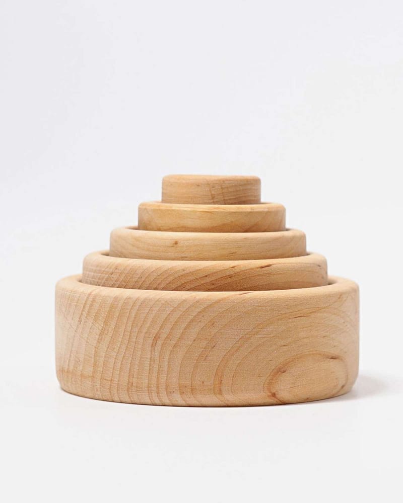 Stableskåler 5pk - Leke i Tre | Montessori Leker