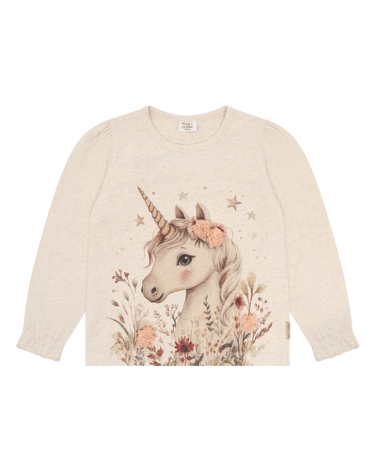 Træye Barn – Øko Bomull | Alma Unicorn, Lys Beige - Wheat Melange