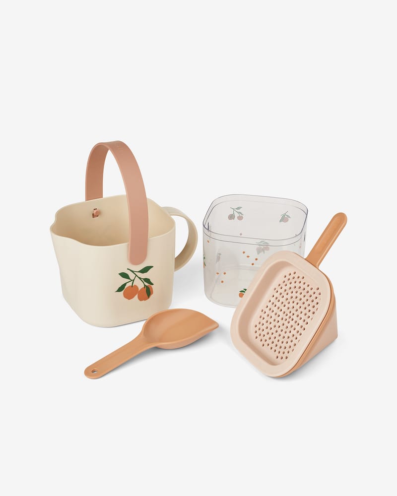 Sandkasseleker 4pk - M/ Bøtte, Spade og Sil | Roald Sand Set