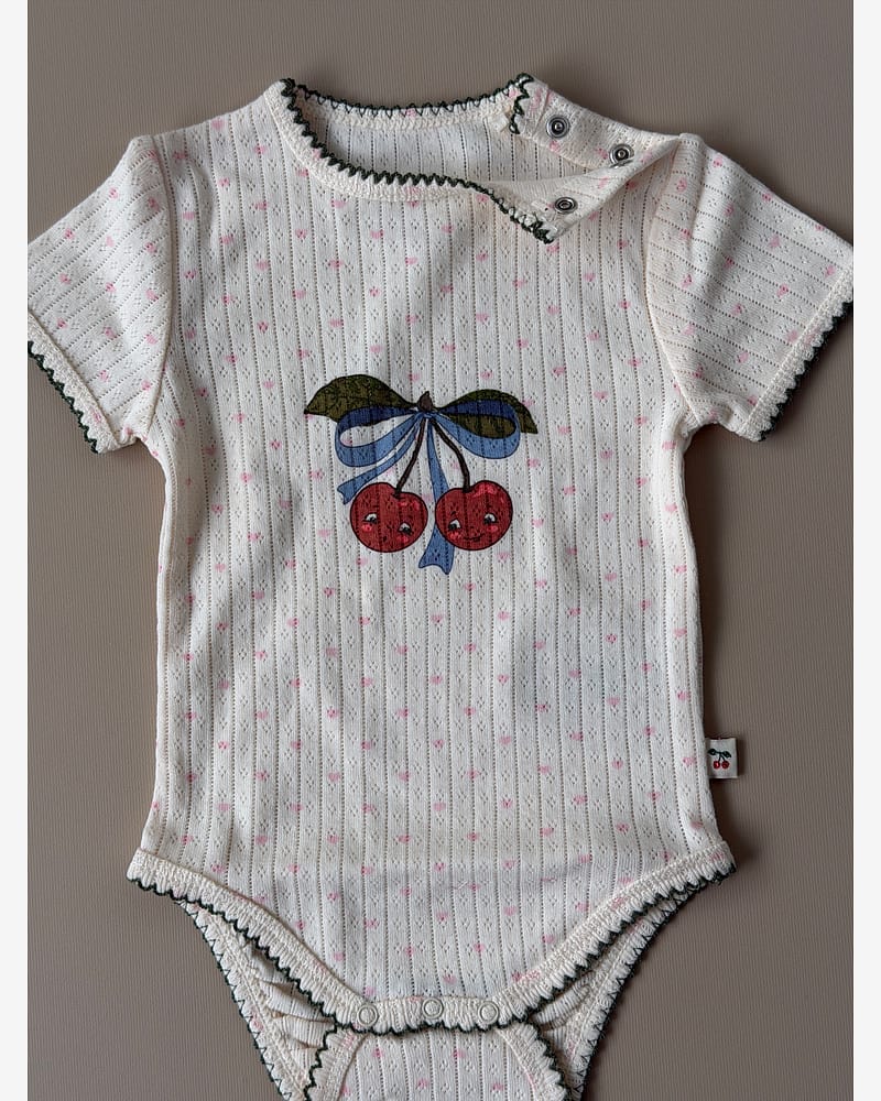 Body Kortermet - 100% Øko Bomull, Pointelle | Minnie Short Sleeve Body