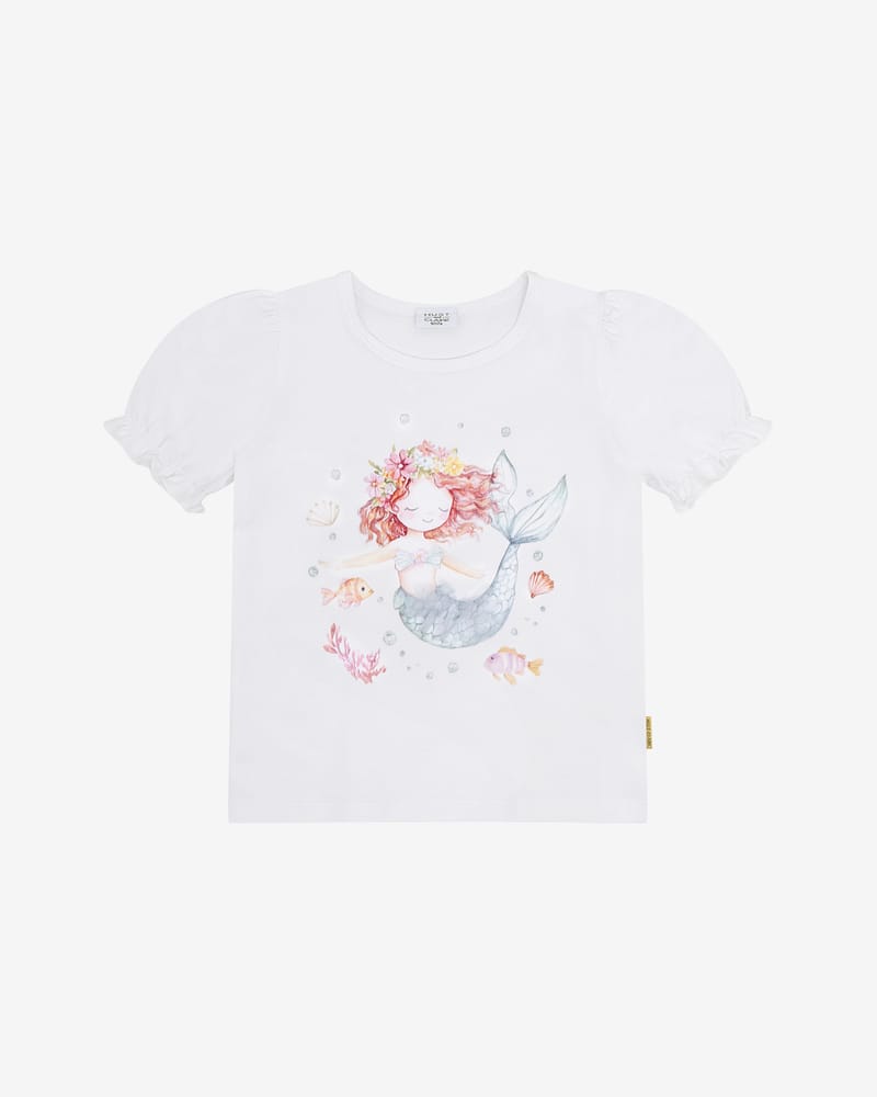 T-skjorte Barn M/ Glitter - Bomull, Elastan | HCAlma Mermaid