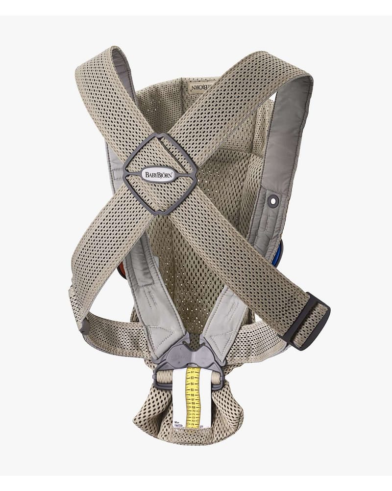 Mini Bæresele Nyfødt - Ekstra Nærhet - Baby Carrier 0-12m, Grey beige