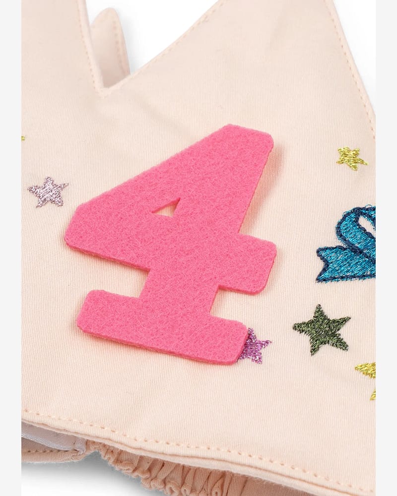 Bursdagskrone Barn 1-9år - Økologisk & Resirkulert | Fabric Birthday Crown