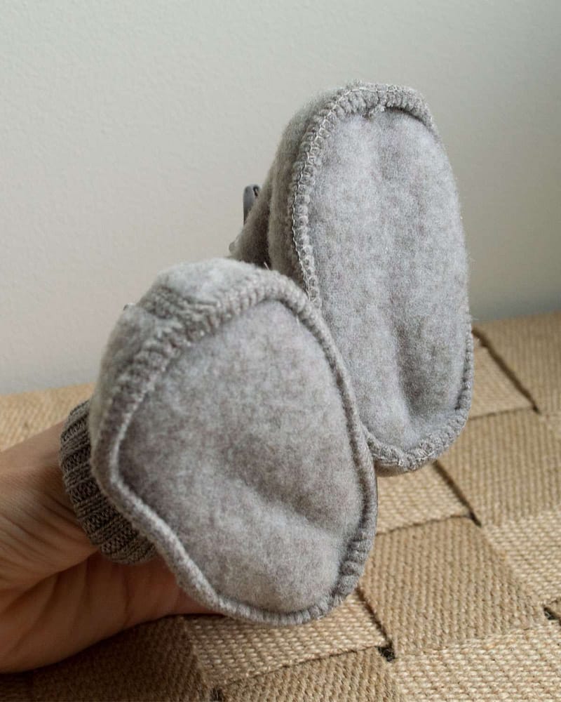 Ulltøfler i tykk ullfleece - 100% Merino - Heavy Basic