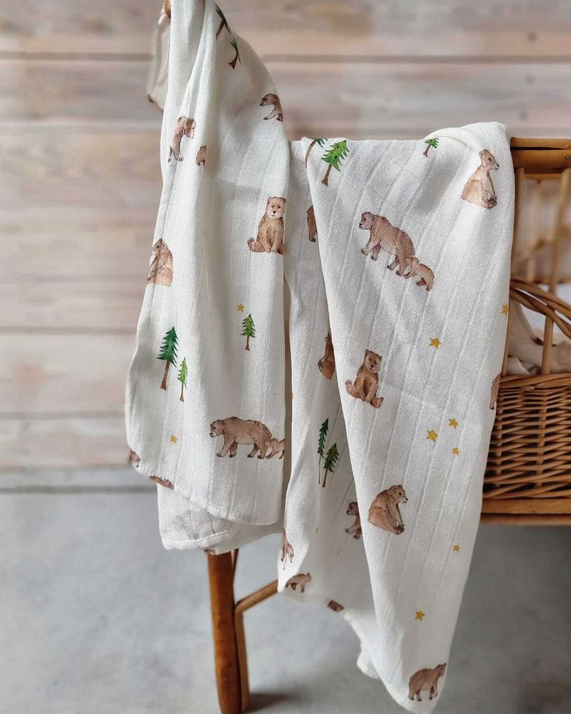 Swaddle / Svøpeteppe - 100% Bambus - 120x120cm