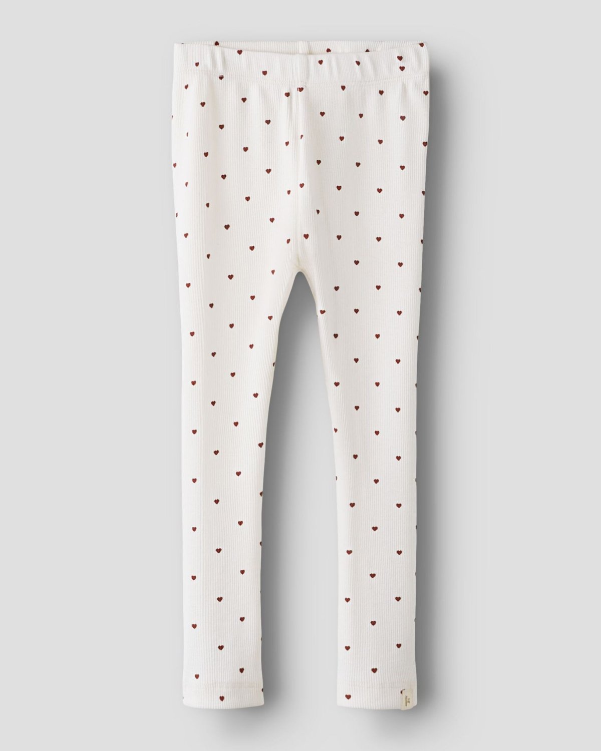 Leggings Barn – Ribb, Øko TENCEL | NMFGAGO SLIM LEGGING LIL NOOS, Hvit - Coconut Milk