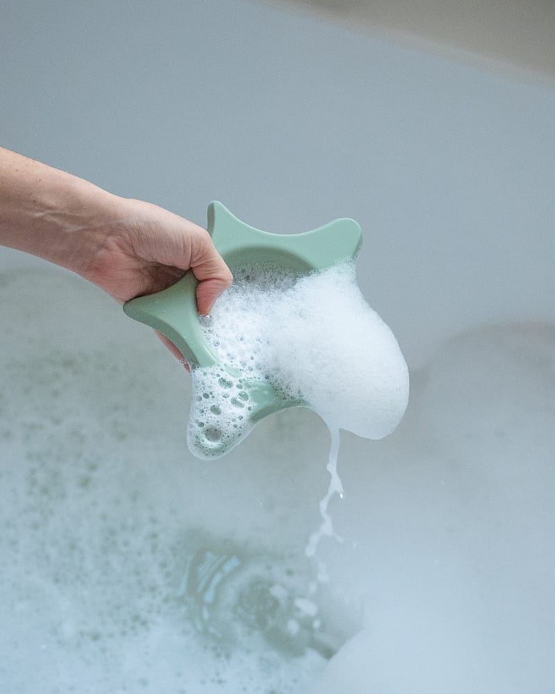 Badeleke / Hårvaskhjelp for Barn - 100 % Silikon | Sjøstjerneform
