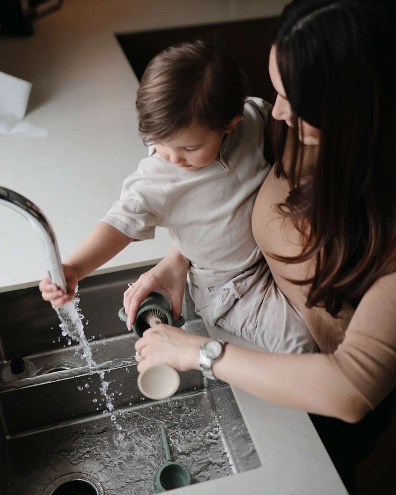 Flaskebørste i Silikon - 2i1 Børstehode | Baby Bottle Brush