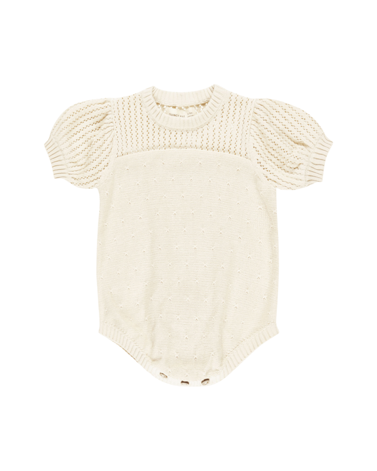 Romper Baby – 100% Øk. Bomull, Pointelle | Knit Romper
