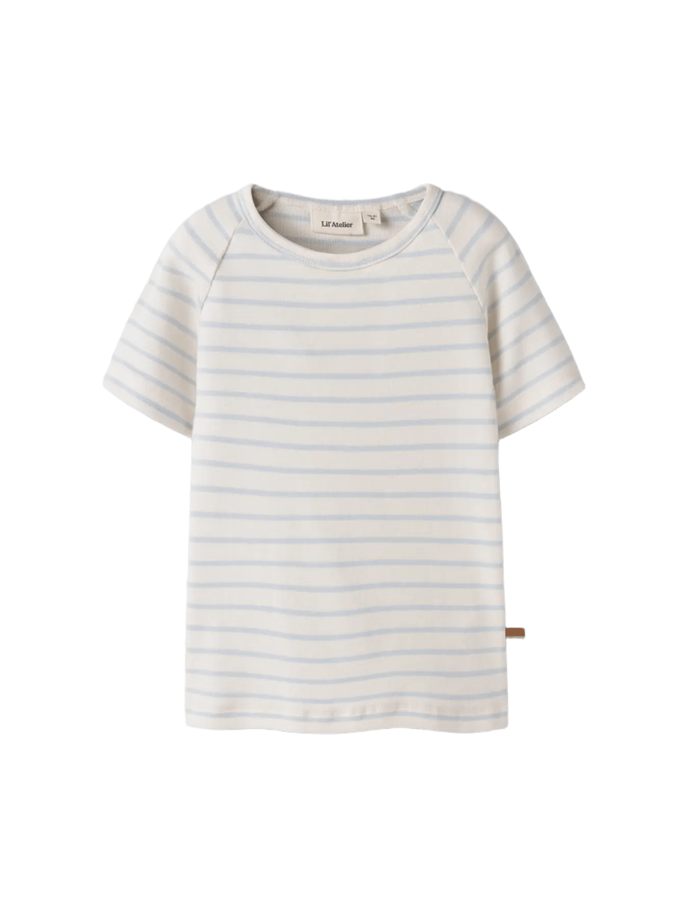 T-Skjorte Barn – Øko TENCEL | NMNGEO SLIM TOP LIL, Kremhvit - Coconut Milk