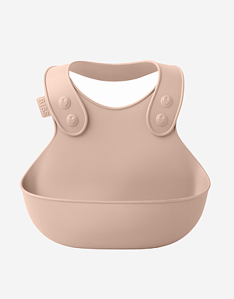 Smekke M/ Justerbar Passform - Dyp Lomme | Silicone Baby Bib