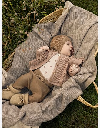 Cardigan i Ull Baby - Strikket
