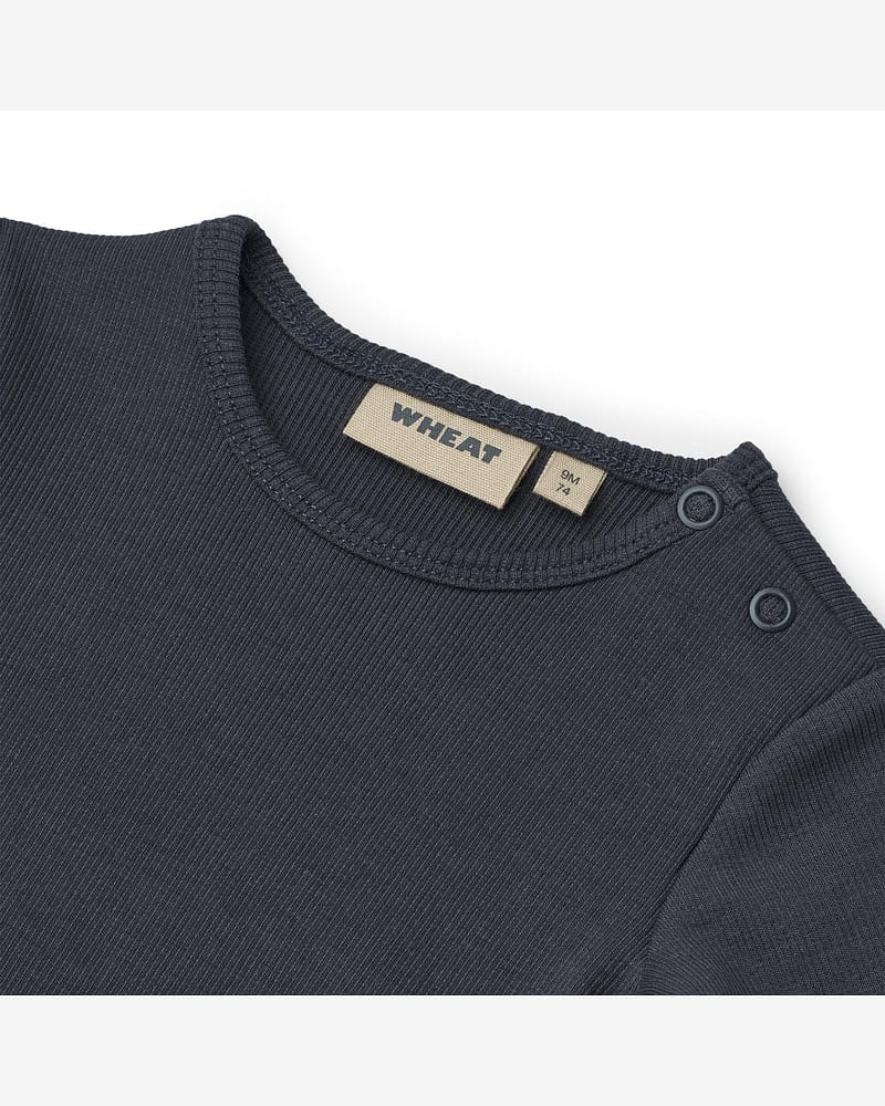 Body T skjorte - Øk. Bomull Blanding | Rib Body S/S Timo