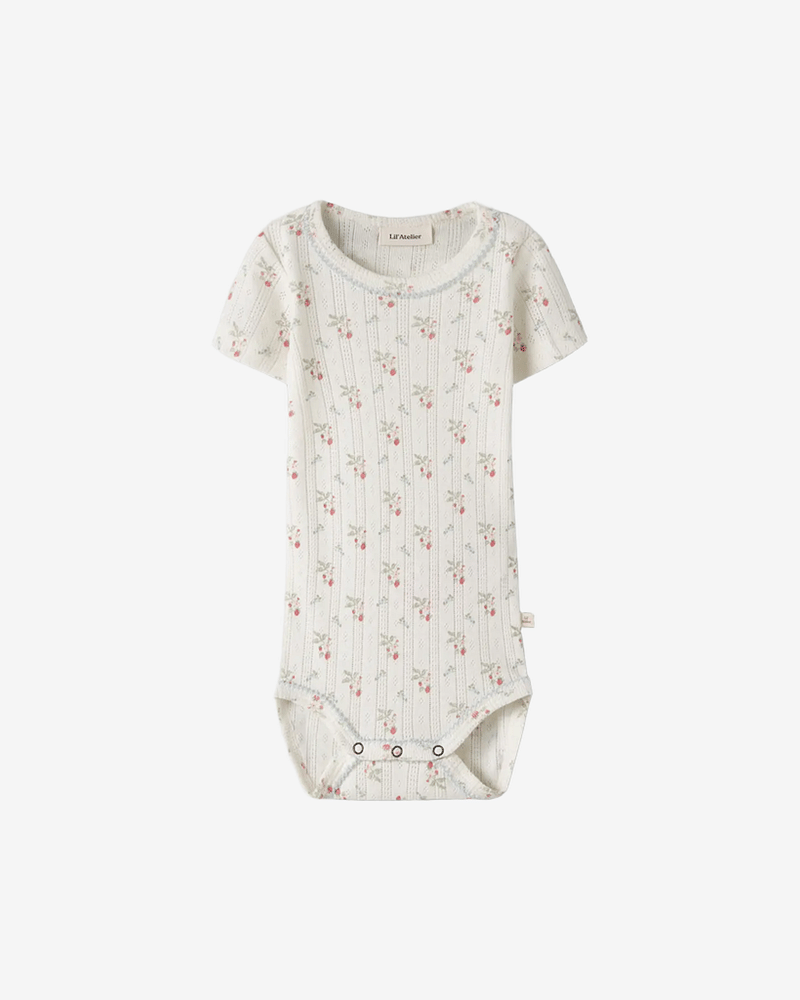 Body Kortermet - Pointelle, Øko TENCEL | NBFRACHELLO SLIM BODY LIL