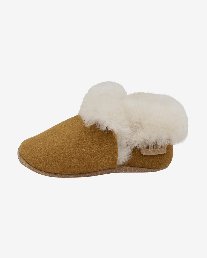 Ulltøfler i Semsket Skinn - Varm | Slippers w. Wool Teddy