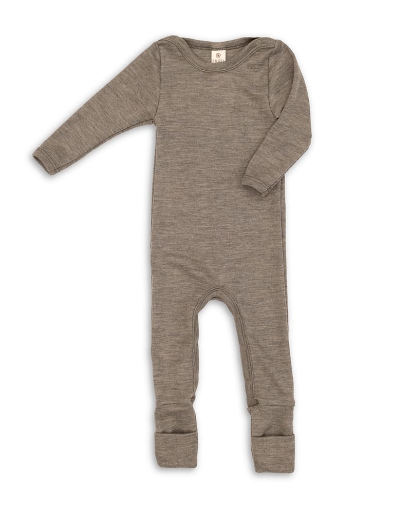 Ullpysj Baby - Heldress med trylleføtter - 70% Ull, 30% Silke, Ubehandlet Ull