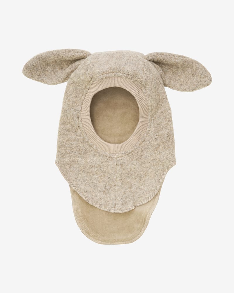 Balaclava Ull 2-lags - Kaninører, Børstet Ullfleece | Ears Wool