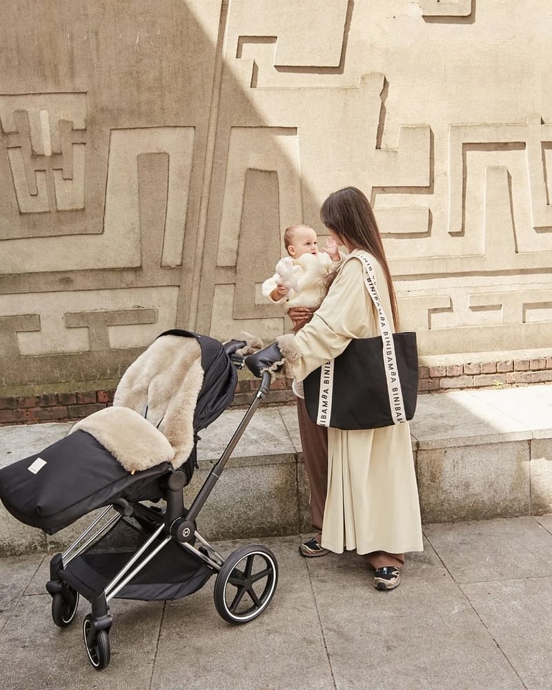 Vognpose m/ Lammeskinn - Universal Fit - Varm Vinterpose, 0-4år | Puffmuff