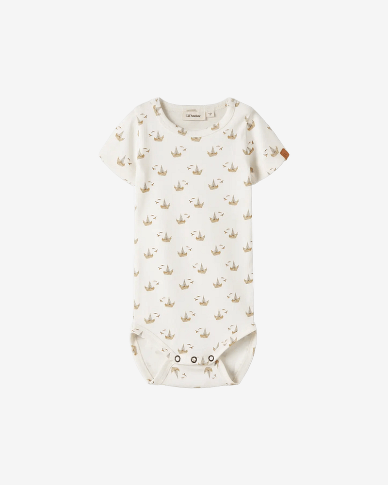 Kortermet Body i Ribb - Jersey, Øko TENCEL | NBMGAYO SLIM BODY LIL