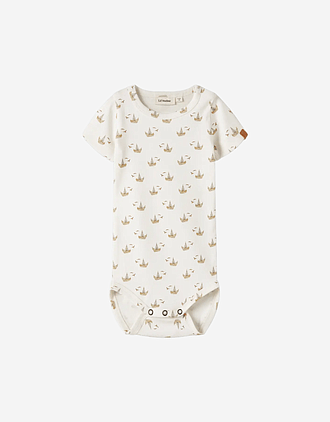 Kortermet Body i Ribb - Jersey, Øko TENCEL | NBMGAYO SLIM BODY LIL