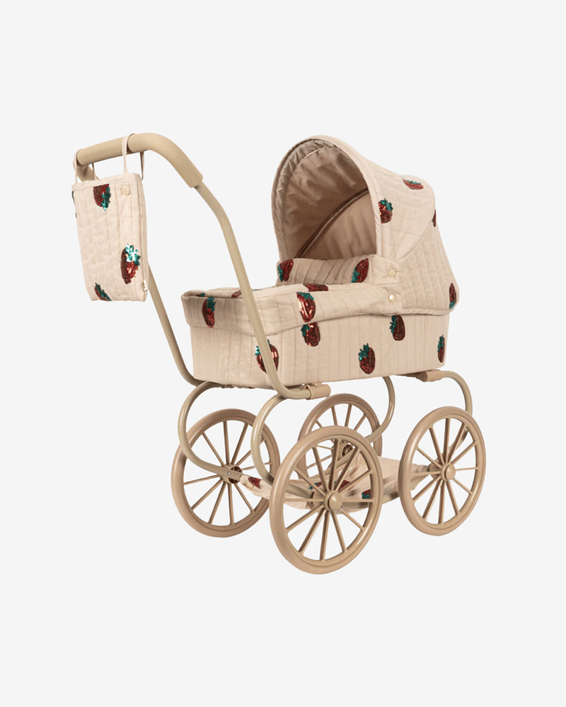 Dukkevogn m/ Vognbag & Glitrende Paljetter | Minnie Tulle Doll Pram