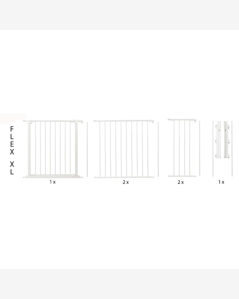 Barnegrind Flex XL - Vegghengt Sikkerhetsgrind 90 til 278cm - Utvidbart System