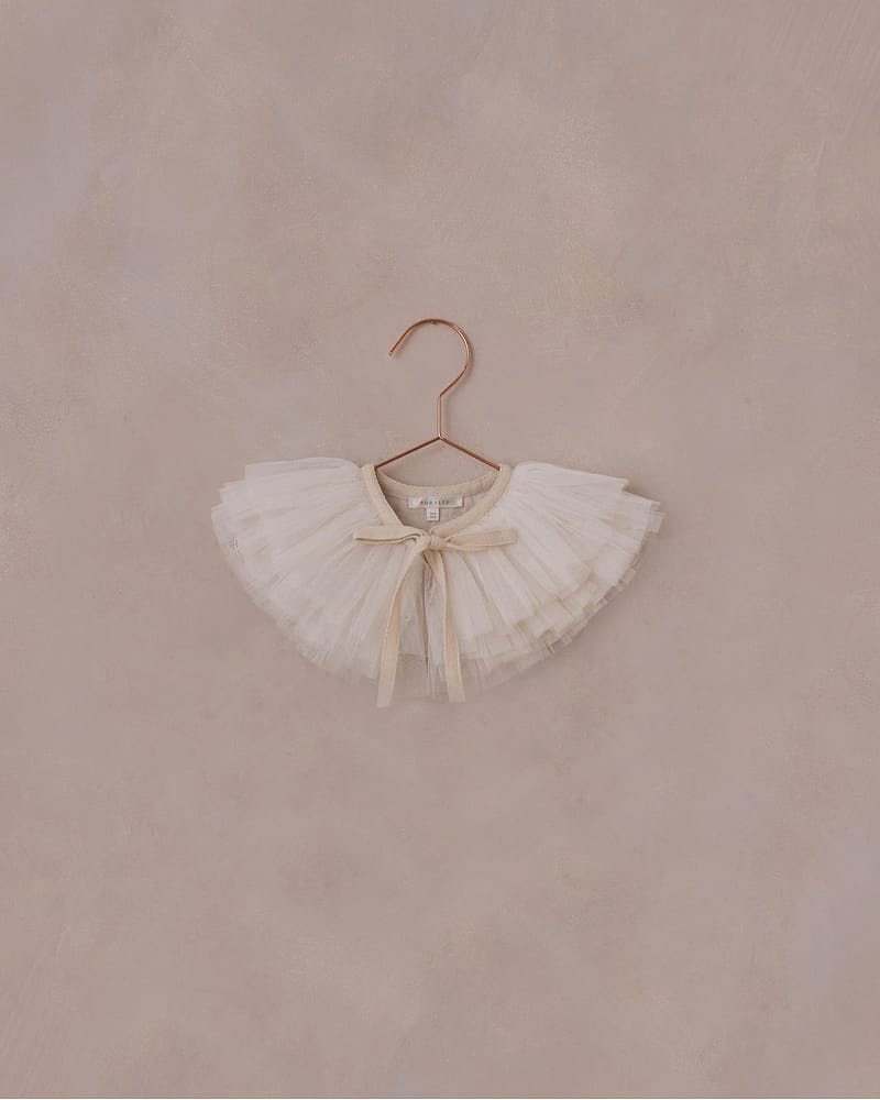 Krage i Tyll med Sløyfe - Ruffle Tulle Collar