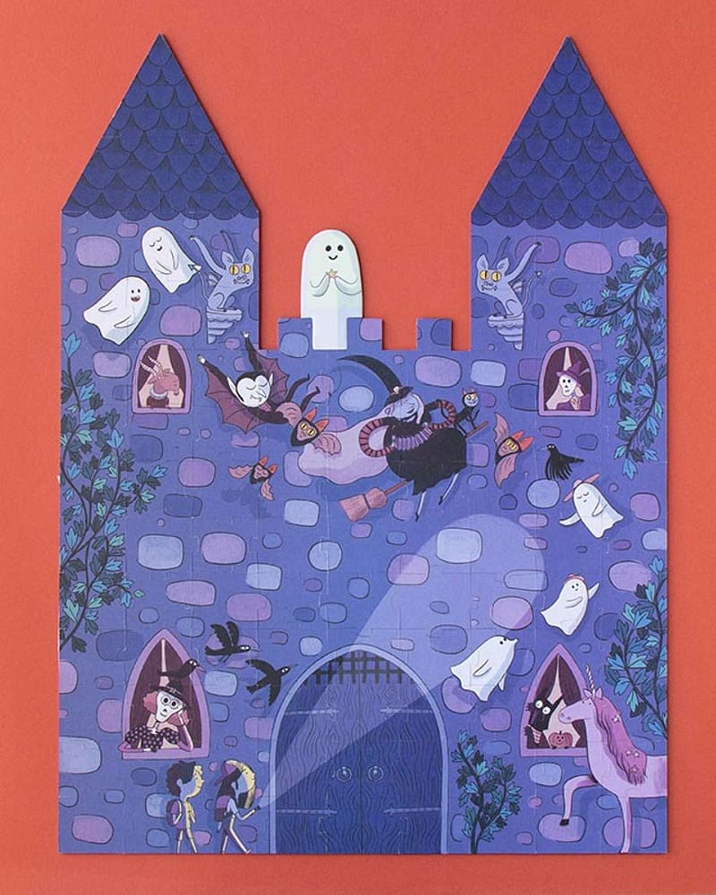 Puslespill 2i1 som Lyser i Mørket - Reversibelt Puslespill Barn 5år+ | Enchanted