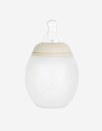 Tåteflaske i Silikon 330ml - Medium Flow | Fra 4mnd